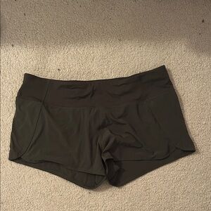 Lululemon Athletica Dark Green Athletic Shorts